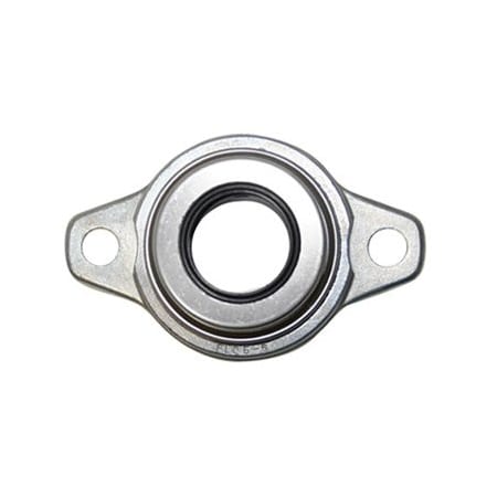 Ami Bearings SINGLE ROW BALL BEARING, 35MM EXTRA NARROW ECC COLL 2BOLT FLANGE OPEN COVER UFL007C